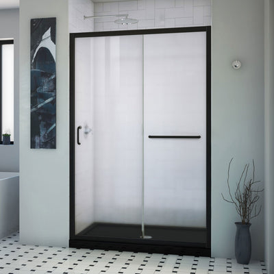 Infinity-Z 74-3/4" High x 48" Wide x 36" Deep Alcove Shower Module with Clear Sliding Shower Door, and Center Drain Base - image 1