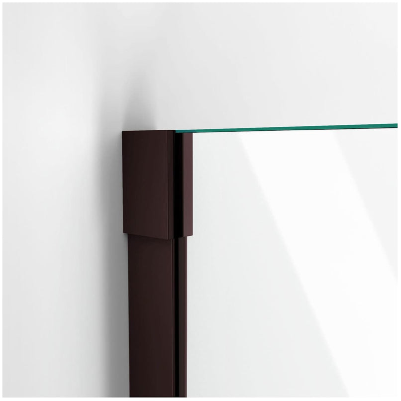 Unidoor-X 72" High x 35-1/2" Wide x 34-3/8" Deep Hinged Frameless Shower Enclosure with Clear Glass - image 19