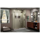 Unidoor-X 72" High x 52-1/2" Wide x 34-3/8" Deep Hinged Frameless Shower Enclosure with Clear Glass - image 13