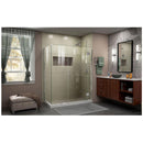 Unidoor-X 72" High x 46" Wide x 34-3/8" Deep Hinged Frameless Shower Enclosure with Clear Glass - image 13