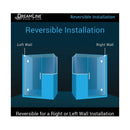 Unidoor-X 72" High x 57" Wide x 36-3/8" Deep Hinged Frameless Shower Enclosure with Clear Glass and 34" x 36" Buttress Panel - image 3