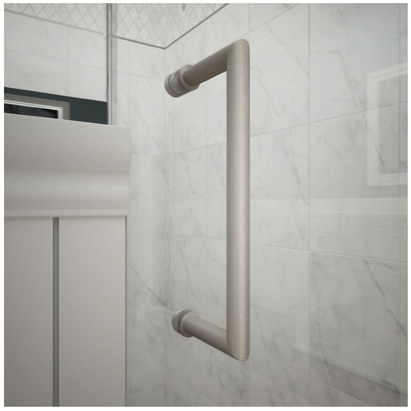 Unidoor-X 72" High x 40-1/2" Wide x 30-3/8" Deep Hinged Frameless Shower Enclosure with Clear Glass - image 18