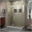 Unidoor-X 72" High x 47-3/8" Wide x 30" Deep Left Hinged Frameless Left Hand Shower Enclosure with Clear Glass - image 1