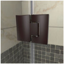 Unidoor-X 72" High x 70-1/2" Wide x 34-3/8" Deep Hinged Frameless Shower Enclosure with Clear Glass and Right Hinge - image 15