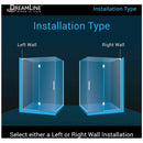 Unidoor-X 72" High x 48-3/8" Wide x 30" Deep Left Hinged Frameless Shower Enclosure with Clear Glass - image 4