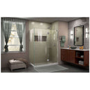 Unidoor-X 72" High x 48-3/8" Wide x 34" Deep Hinged Frameless Shower Enclosure with Clear Glass - image 10