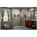 Unidoor-X 72" High x 48-3/8" Wide x 34" Deep Hinged Frameless Shower Enclosure with Clear Glass - image 12