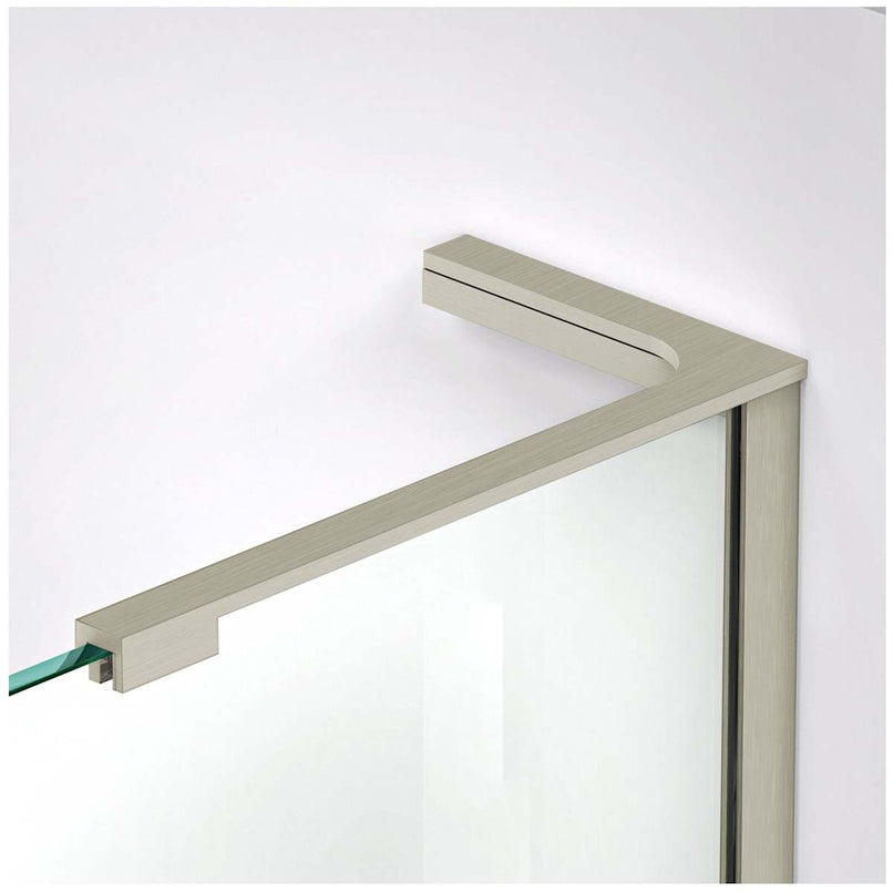 Unidoor-X 72" High x 57-1/2" Wide x 30-3/8" Deep Left Hinged Frameless Shower Enclosure with Clear Glass - image 18