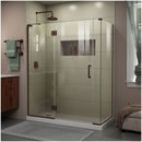 Unidoor-X 72" High x 58-1/2" Wide x 30-3/8" Deep Left Hinged Frameless Shower Enclosure with Clear Glass - image 1