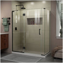 Unidoor-X 72" High x 59-1/2" Wide x 30-3/8" Deep Left Hinged Frameless Shower Enclosure with Clear Glass - image 1