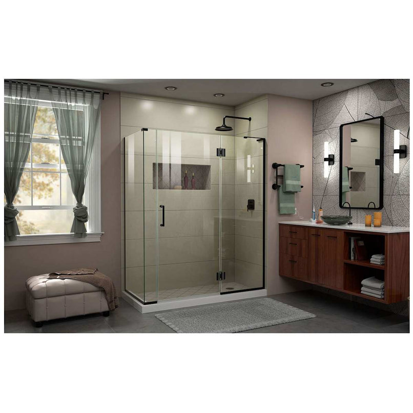 Unidoor-X 72" High x 59-1/2" Wide x 30-3/8" Deep Right Hinged Frameless Shower Enclosure with Clear Glass - image 15