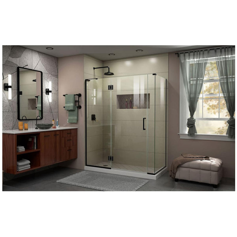 Unidoor-X 72" High x 59-1/2" Wide x 34-3/8" Deep Left Hinged Frameless Shower Enclosure with Clear Glass - image 15