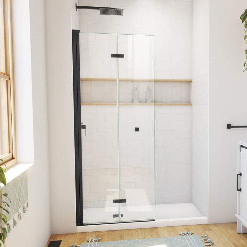 Aqua-Q Fold 29-1/2" W x 72" H Frameless Bi-Fold Shower Door - image 1