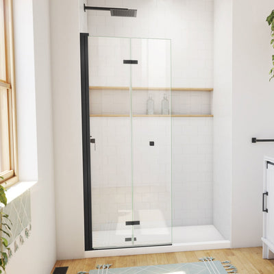 Aqua-Q Fold 29-1/2" W x 72" H Frameless Bi-Fold Shower Door - image 1