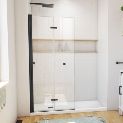 Aqua-Q Fold 33-1/2" W x 72" H Frameless Bi-Fold Shower Door - image 1