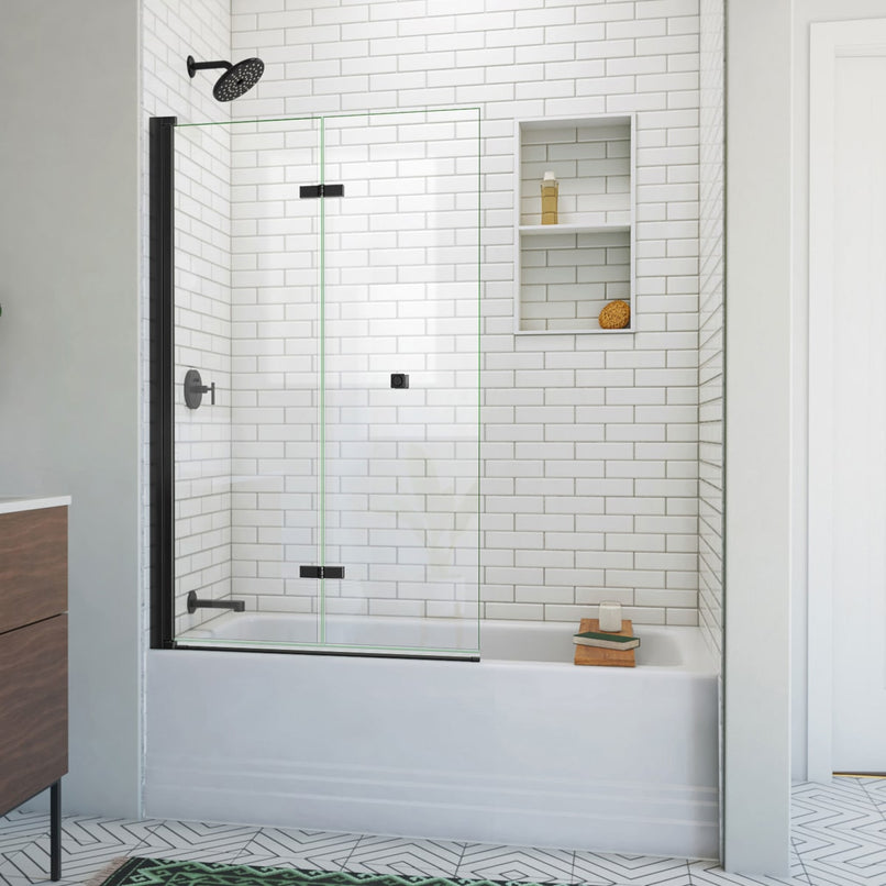 Aqua-Q Fold 36" W x 58" H Frameless Bi-Fold Tub Door - image 1