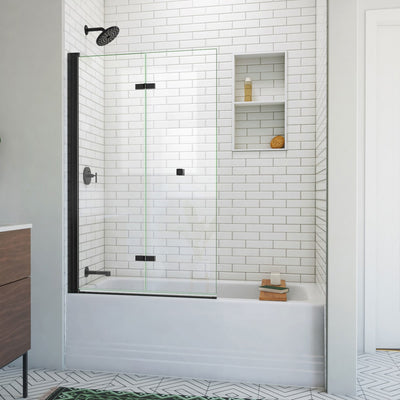 Aqua-Q Fold 36" W x 58" H Frameless Bi-Fold Tub Door - image 1