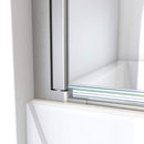 Aqua-Q Swing 58" High x 34" Wide Pivot Frameless Tub Door with Clear Glass - image 9