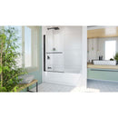 Aqua-Q Swing 58" High x 34" Wide Pivot Frameless Tub Door with Clear Glass - image 14
