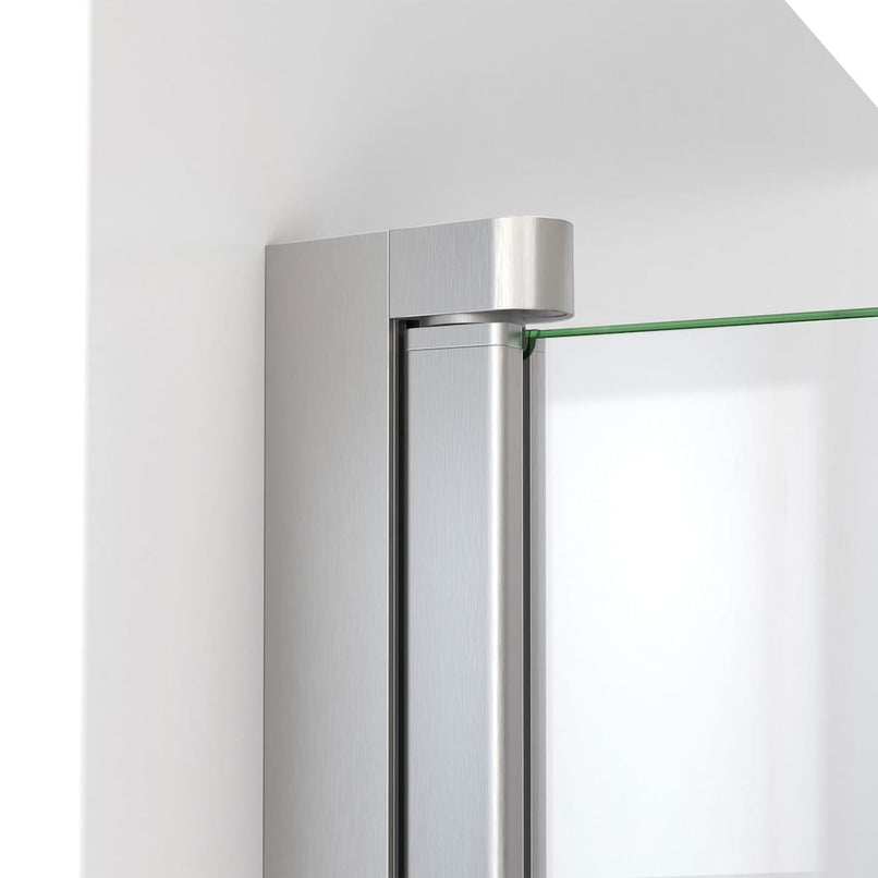 Aqua-Q Swing 72" High x 33-1/2" Wide Pivot Frameless Shower Door with Clear Glass - image 7