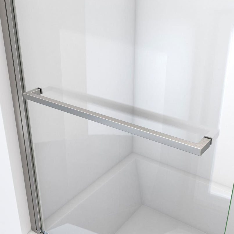 Aqua-Q Swing 72" High x 33-1/2" Wide Pivot Frameless Shower Door with Clear Glass - image 8