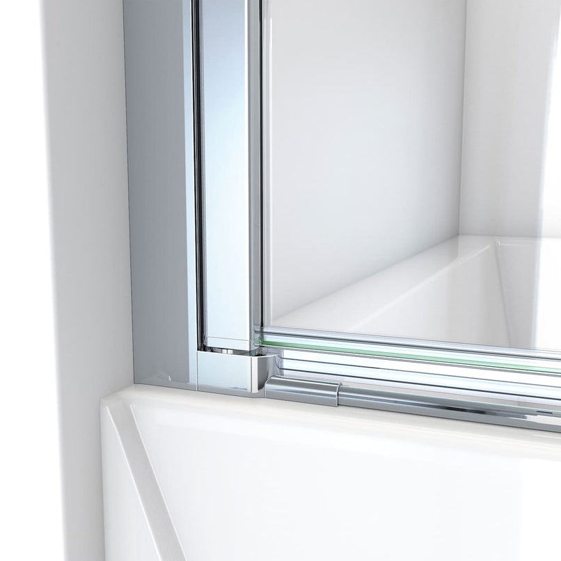 Aqua-Q Swing 72" High x 40" Wide Pivot Frameless Shower Door with Clear Glass - image 5