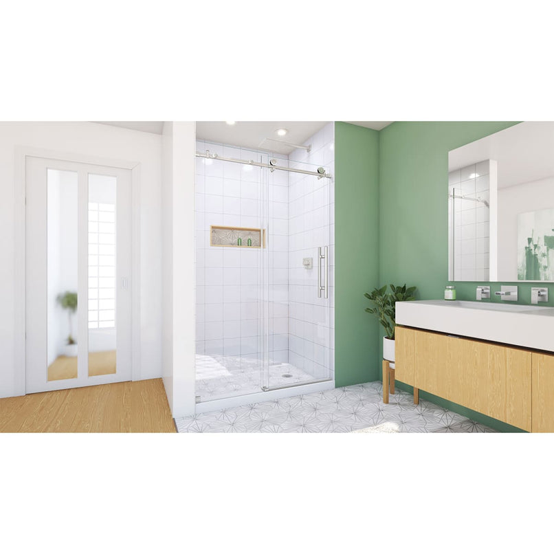 Enigma-X 76" High x 44" Wide Sliding Frameless Shower Door - image 9
