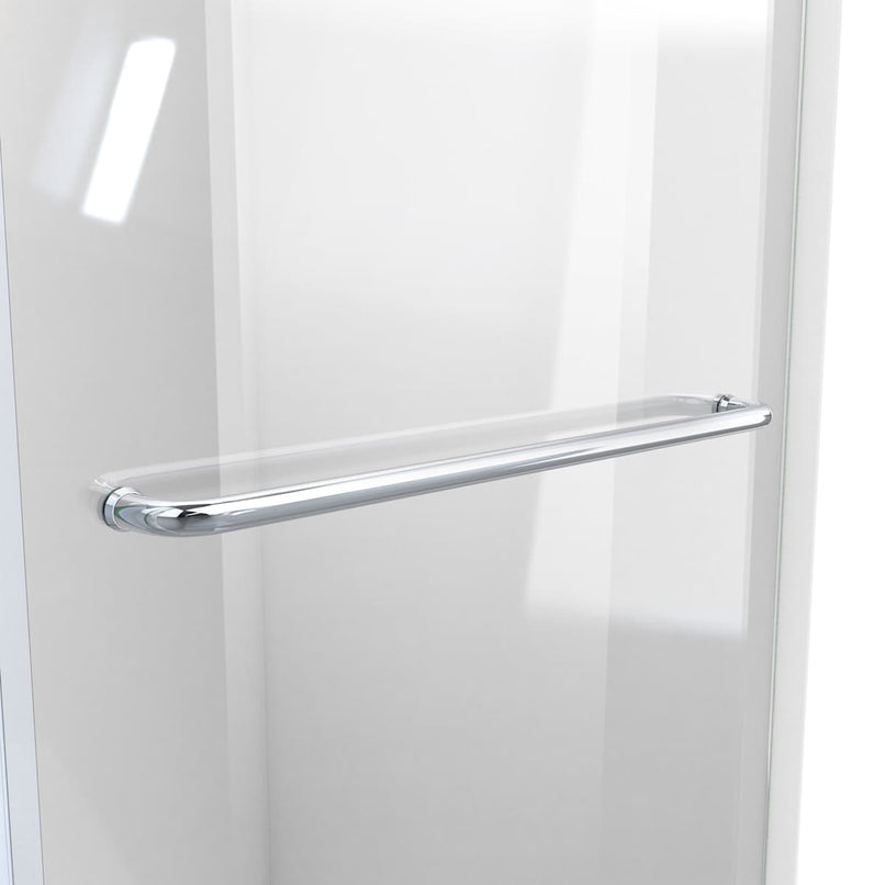 Enigma-CXO 76" High x 56, 57, 58, 59, 60" Wide Sliding Frameless Shower Door with Clear Glass - image 11
