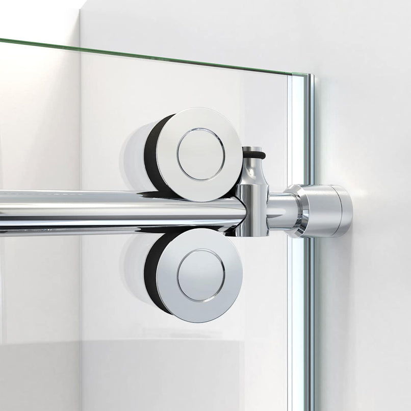 Enigma-CXO 76" High x 56, 57, 58, 59, 60" Wide Sliding Frameless Shower Door with Clear Glass - image 12