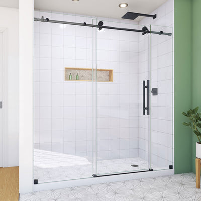 Enigma-X 76" High x 68" Wide Sliding Frameless Shower Door - image 1