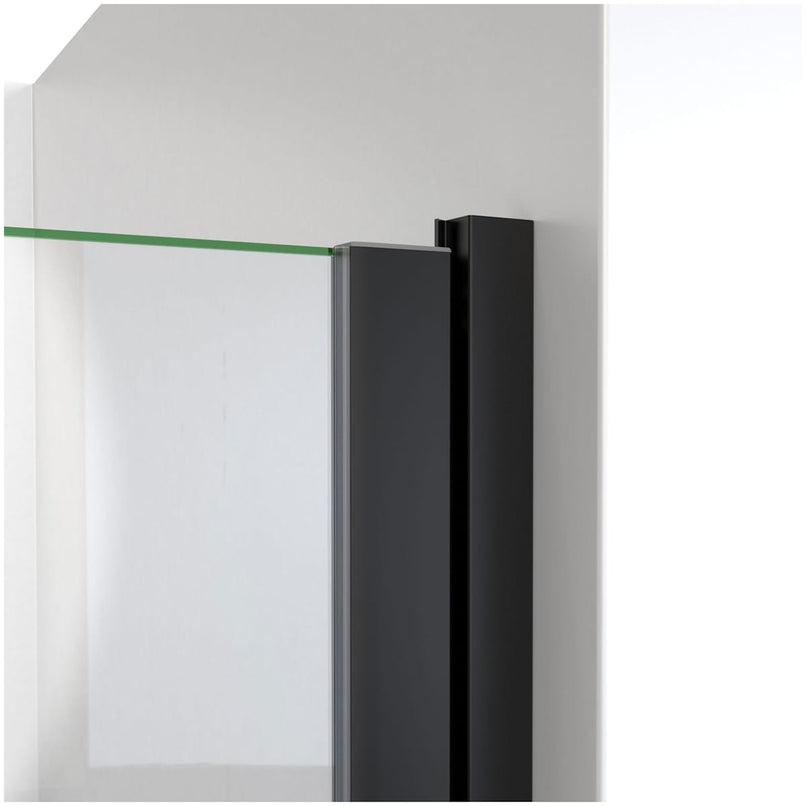 Alliance Swing BG 66-5/8" High x 29" Wide Hinged Semi Frameless Shower Door with Clear Glass - image 4