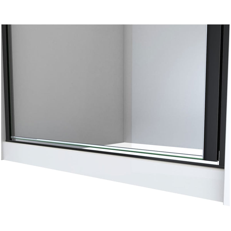 Alliance Swing BG 66-5/8" High x 31" Wide Hinged Semi Frameless Shower Door with Clear Glass - image 3