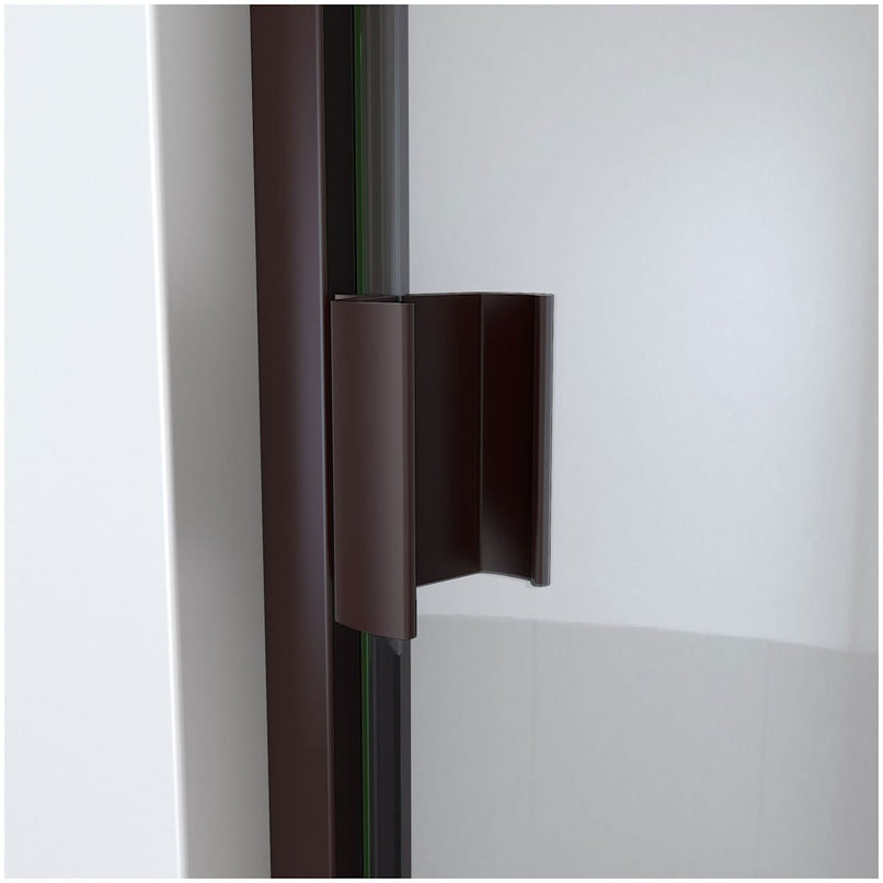 Alliance Swing BG 66-5/8" High x 31" Wide Hinged Semi Frameless Shower Door with Clear Glass - image 6