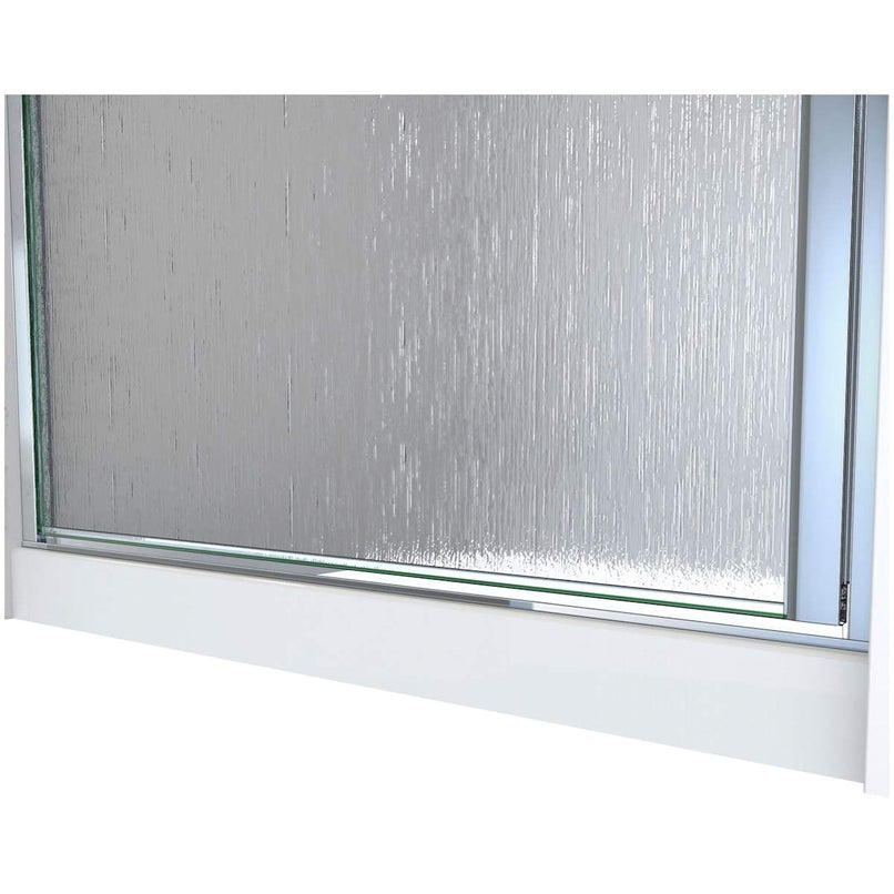 Alliance Swing BG 69-5/8" High x 31" Wide Hinged Semi Frameless Shower Door with Frosted Glass - image 7