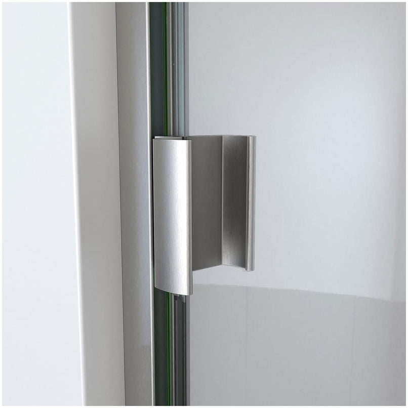 Alliance Swing BG 69-5/8" High x 31" Wide Hinged Semi Frameless Shower Door with Clear Glass - image 6