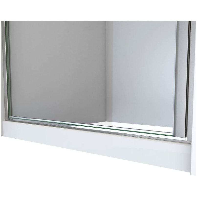Alliance Swing BG 69-5/8" High x 31" Wide Hinged Semi Frameless Shower Door with Clear Glass - image 7