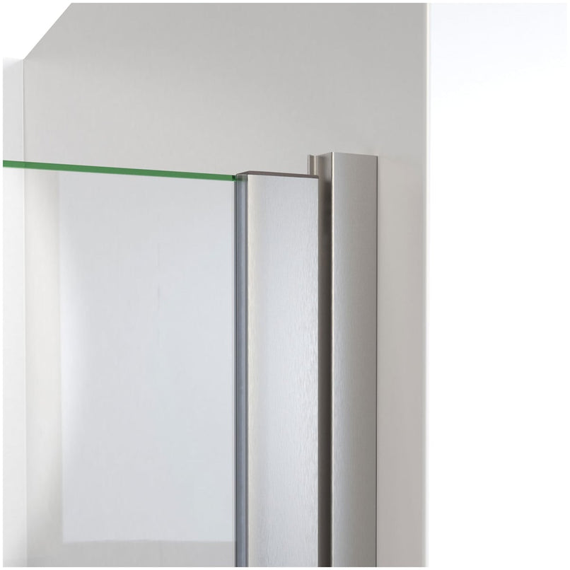 Alliance Swing BG 69-5/8" High x 31" Wide Hinged Semi Frameless Shower Door with Clear Glass - image 8