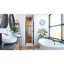 Alliance Swing 72-5/8" High x 24" Wide Hinged Semi Frameless Shower Door with Clear Glass - image 6