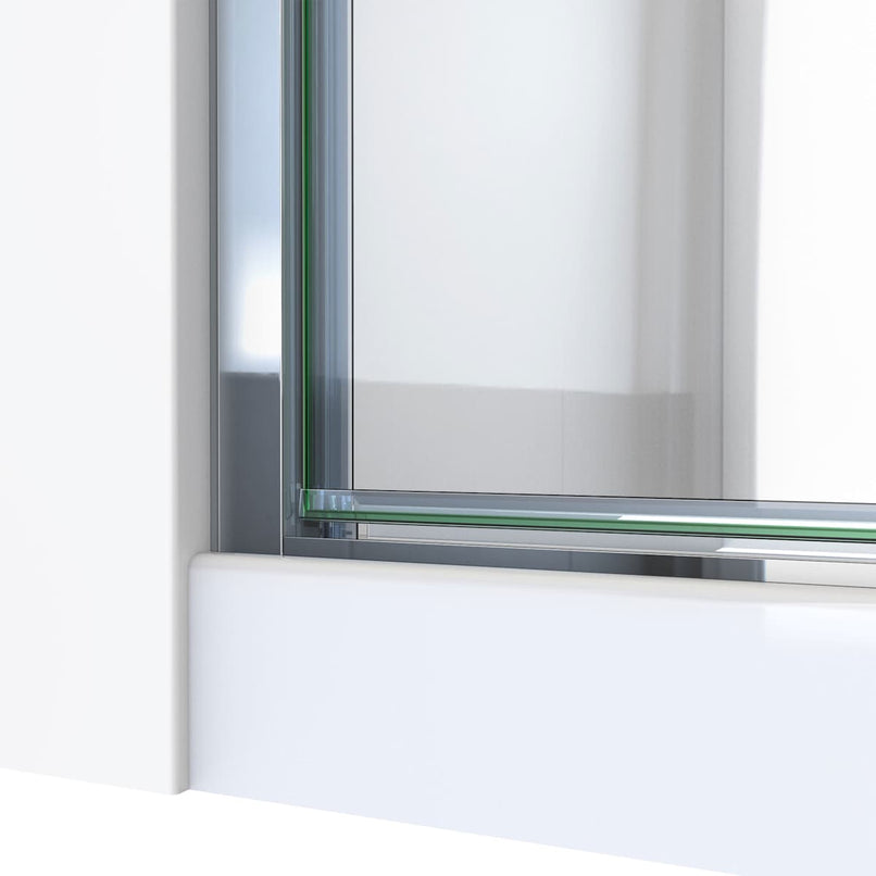 Alliance Swing 72-5/8" High x 24" Wide Hinged Semi Frameless Shower Door with Clear Glass - image 13