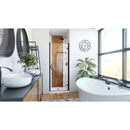 Alliance Swing 72-5/8" High x 30" Wide Hinged Semi Frameless Shower Door with Clear Glass - image 10