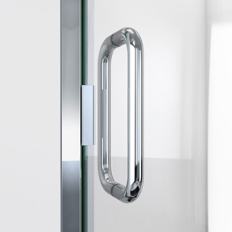 Alliance Swing 72-5/8" High x 30" Wide Hinged Semi Frameless Shower Door with Clear Glass - image 16