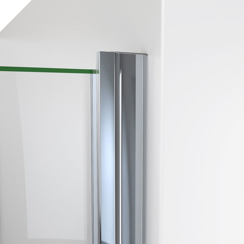 Alliance Swing 72-5/8" High x 33" Wide Hinged Semi Frameless Shower Door with Clear Glass - image 11