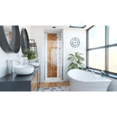 Alliance Swing 72-5/8" High x 33" Wide Hinged Semi Frameless Shower Door with Clear Glass - image 14