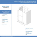 Alliance Pro BG 70-3/8" High x 60" Wide Bypass Semi Frameless Shower Door with Clear Glass - image 2
