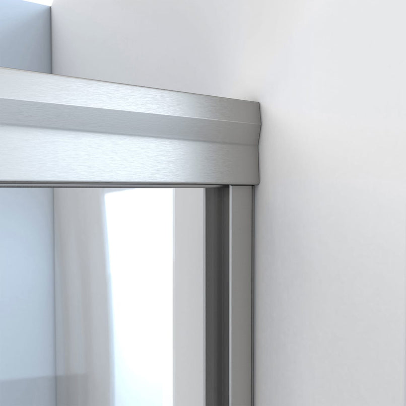 Alliance Pro BG 70-3/8" High x 60" Wide Bypass Semi Frameless Shower Door with Clear Glass - image 8