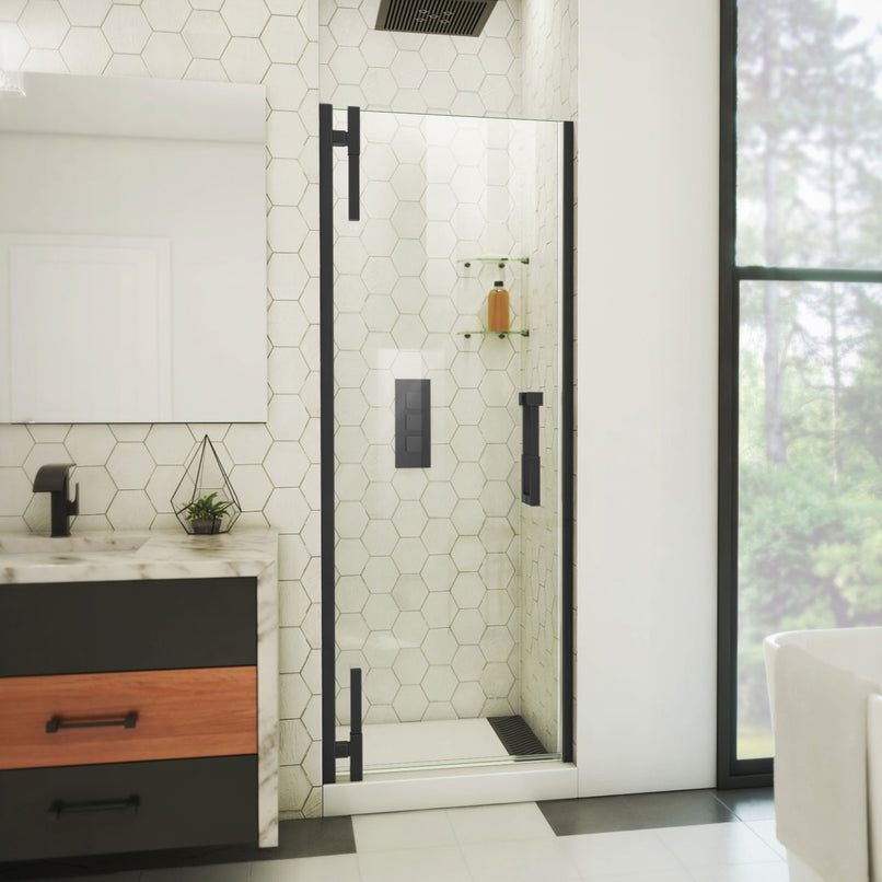 Ascend 33-1/4" - 34" W x 72" H Frameless Pivot Shower Door - image 1