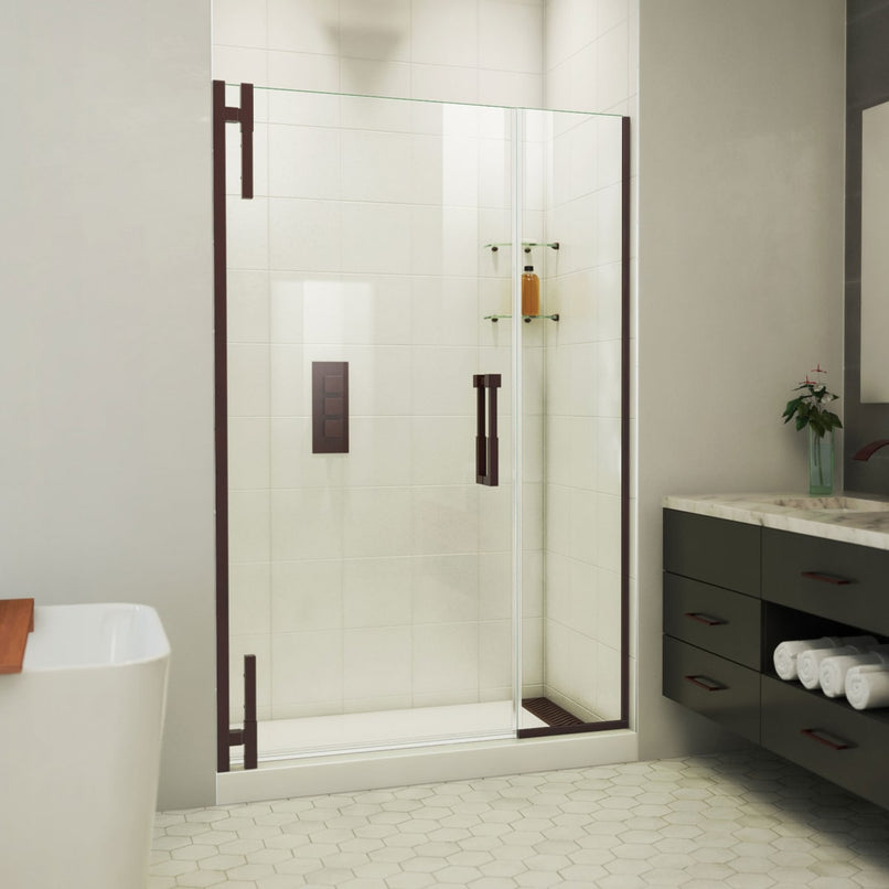 Ascend 48" - 49" W x 72" H Frameless Pivot Shower Door - image 1