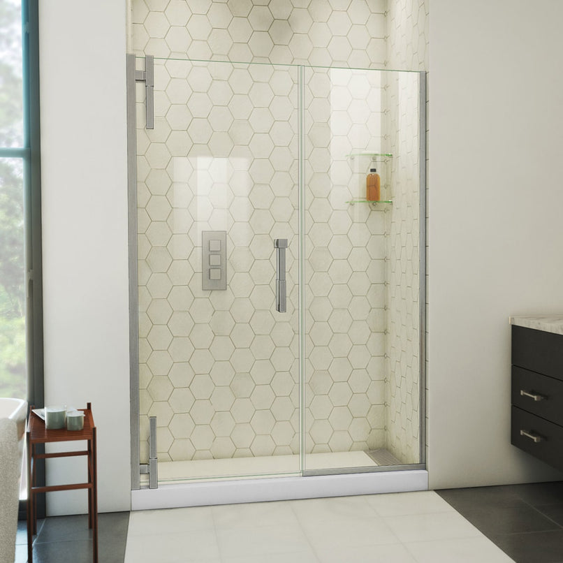 Ascend 52-1/2" - 53-1/2" W x 72" H Frameless Pivot Shower Door - image 1