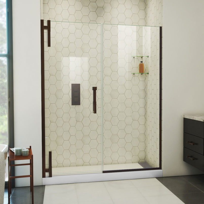 Ascend 56-1/2" - 57-1/2" W x 72" H Frameless Pivot Shower Door - image 1