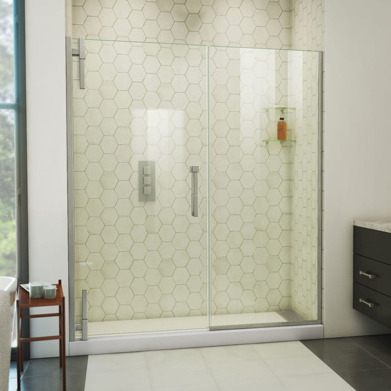 Ascend 62-1/2" - 63-1/2" W x 72" H Frameless Pivot Shower Door - image 1